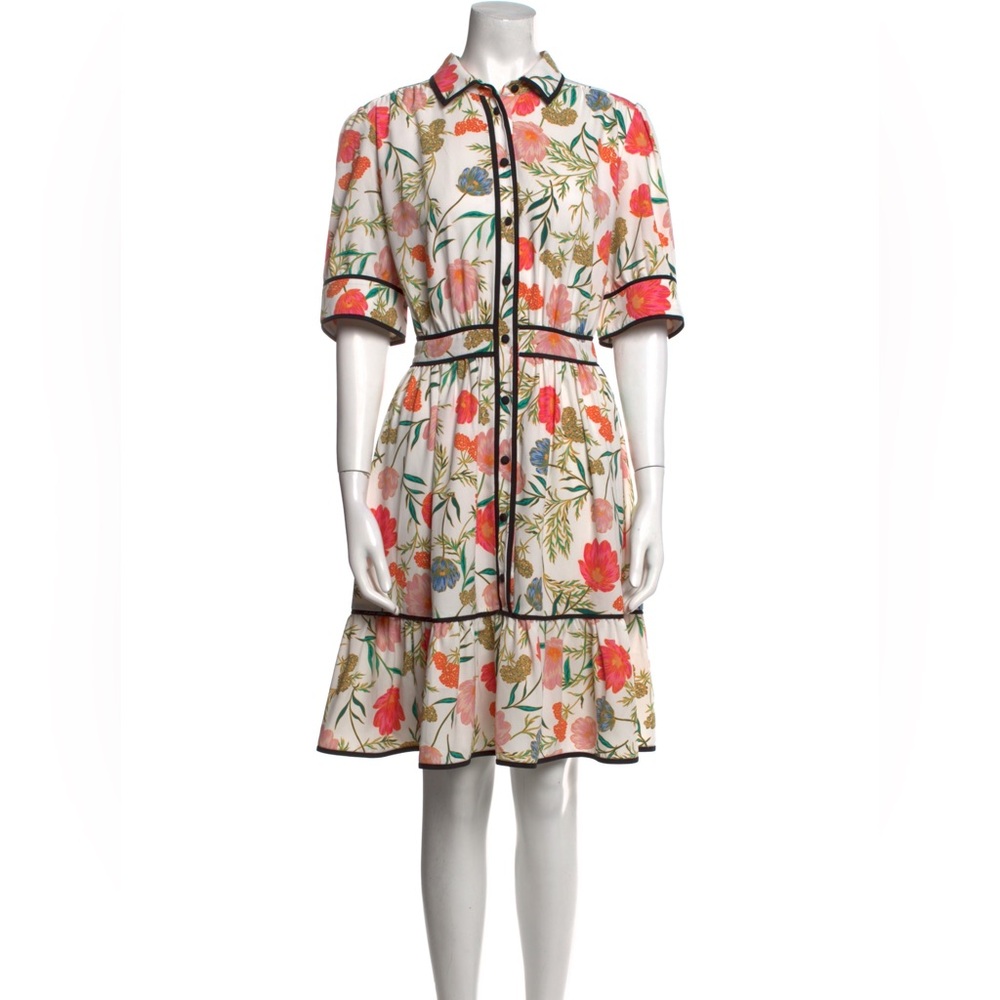 Kate Spade floral flowy shirt dress